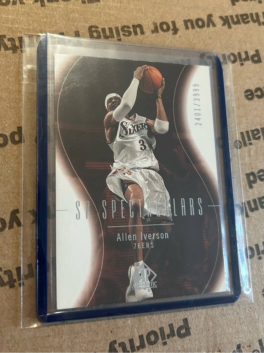 Allen Iverson ‘04 Upper Deck SP Spectaculars Card No. 99 SN: 2401/3999